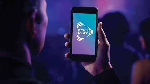 Penn Play app on phone